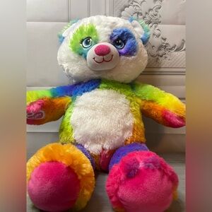 Build-A-Bear Rainbow Panda Plush BABW Multicolor Stuffed Animal